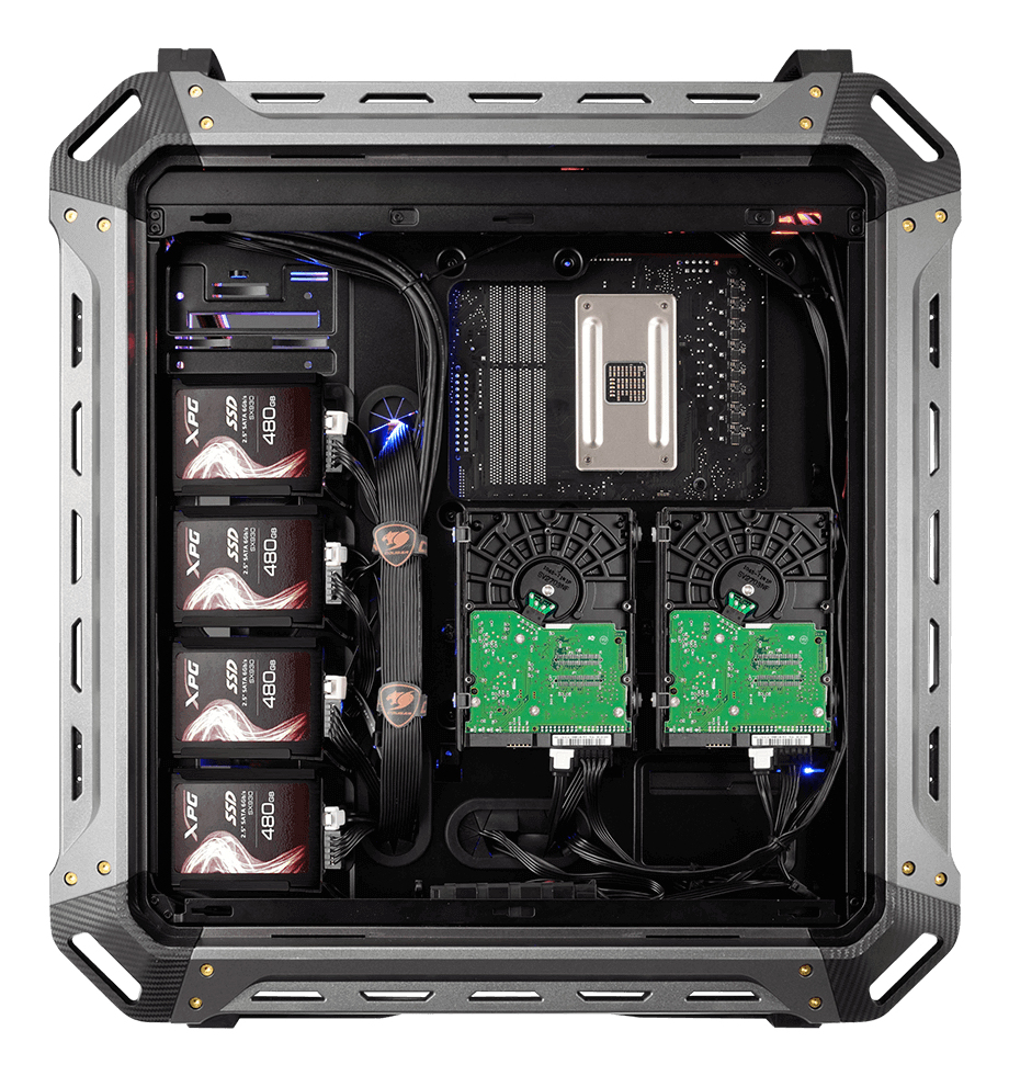 COUGAR Full Tower Case, Panzer Max, Black – image 6