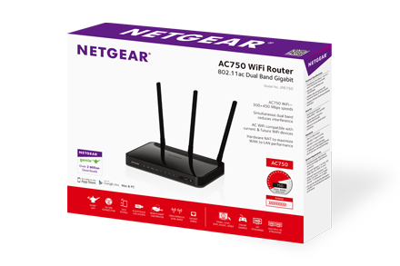 NETGEAR AC750 wireless router Gigabit Ethernet Dual-band (2.4 GHz – image 2