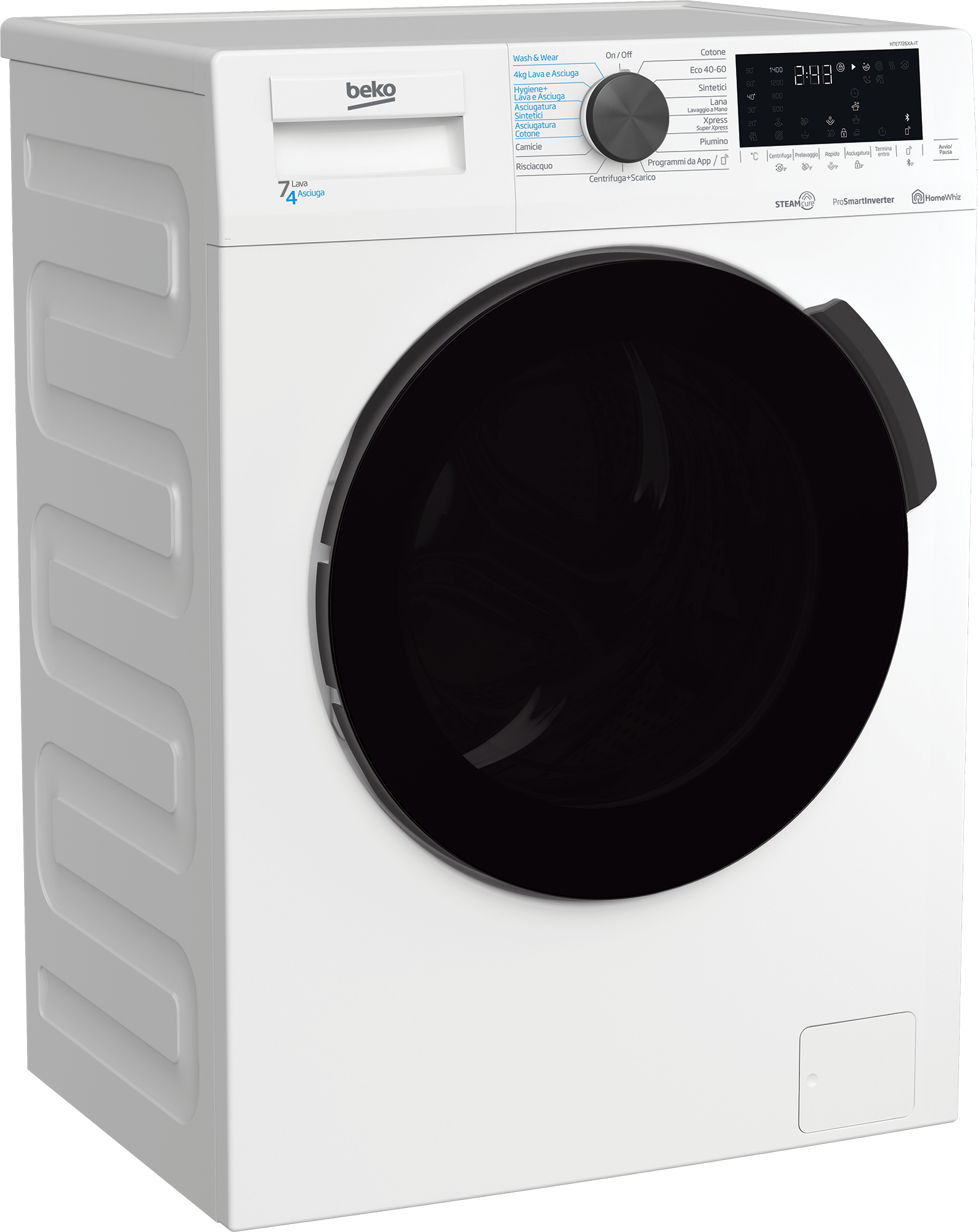 Beko HTE7726XA-IT washer dryer Freestanding Front-load White – image 2
