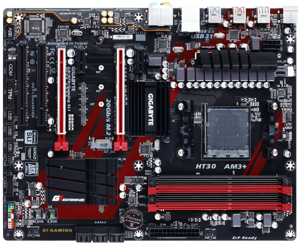 GIGABYTE 970 + SB950 CHIPSET MB – image 2
