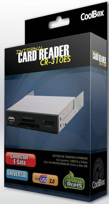 CoolBox CR-310ES card reader Internal Black – image 2