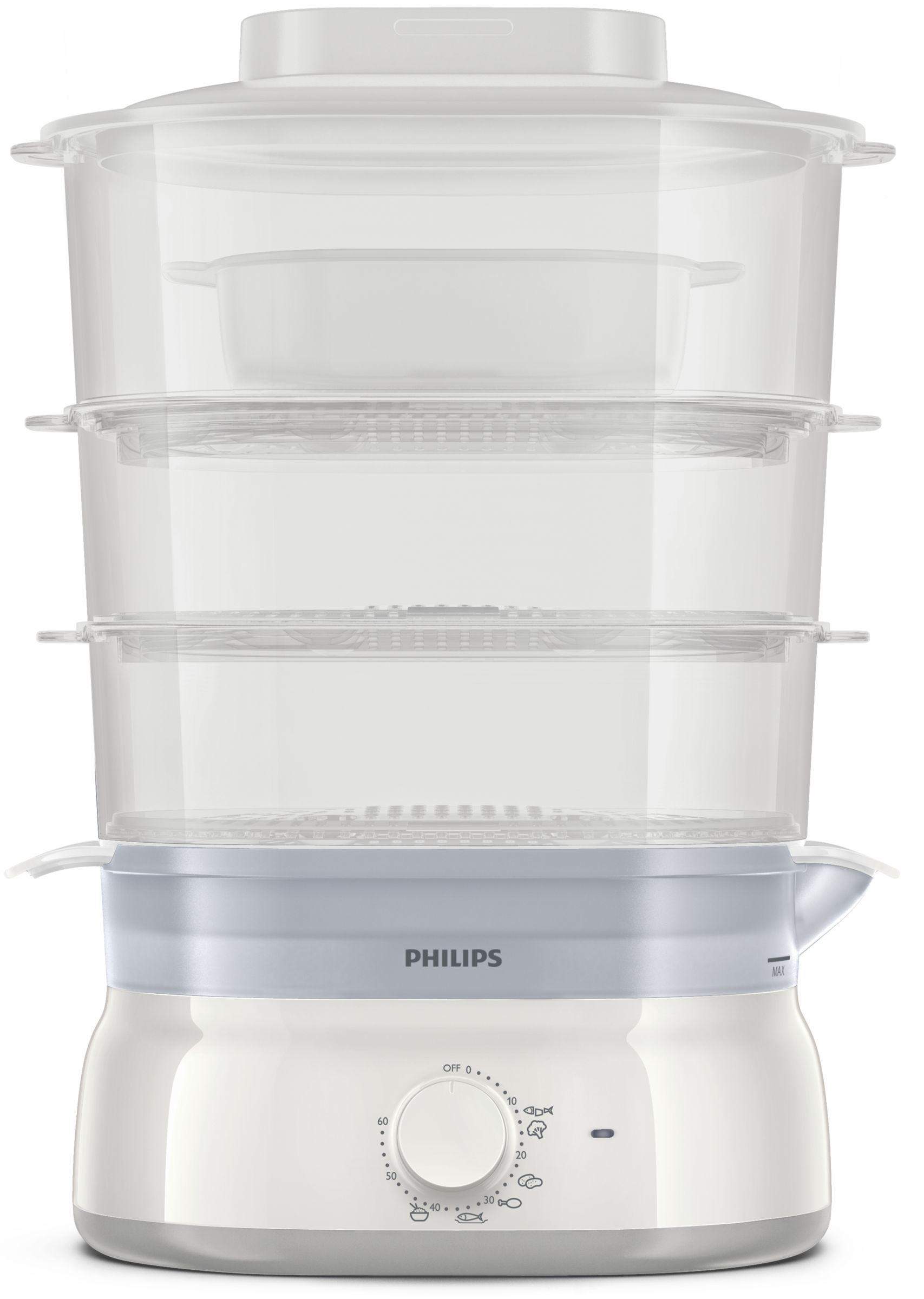 Philips Daily Collection HD9125/91 steam cooker 3 basket(s) Freestanding