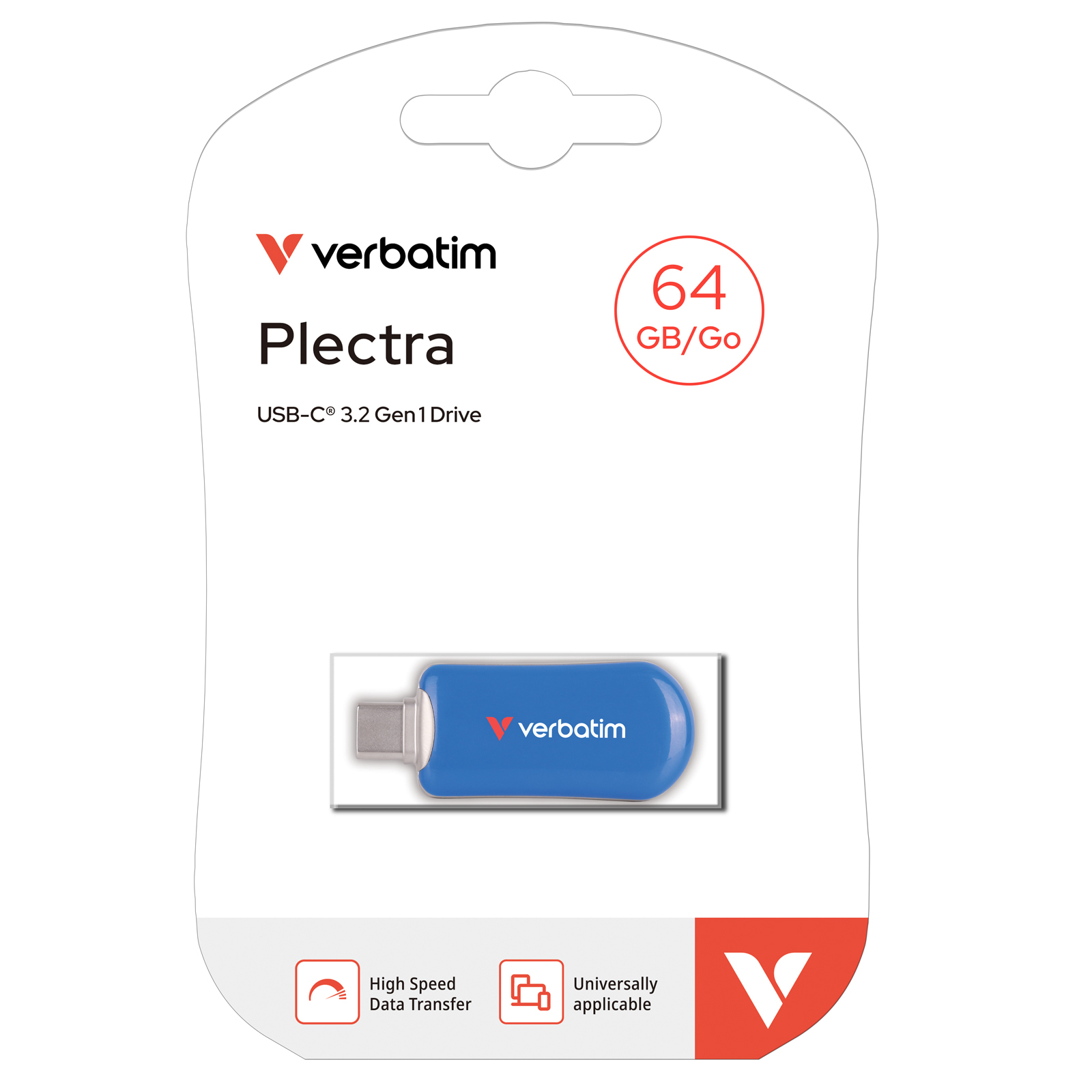 Verbatim Plectra USB-C Flash Drive Blue – image 8