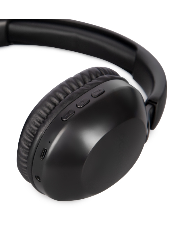 Vultech HBT-20BK headphones/headset Wireless Head-band Calls/Music USB Type-C Bluetooth Black – image 3