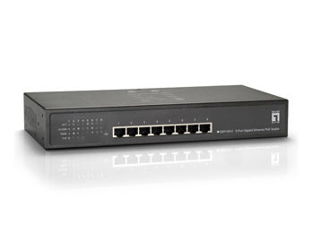 LevelOne 8-Port Gigabit PoE Switch, 802.3at/af PoE, 4 PoE Outputs