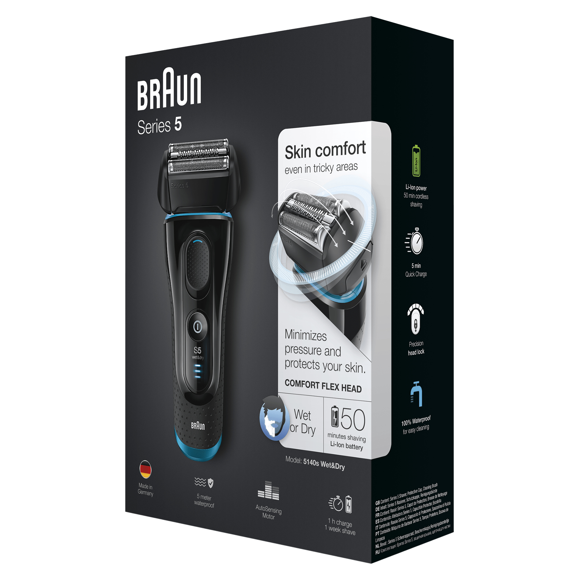 Braun Silk-épil 5 81615561 men's shaver Foil shaver Trimmer Black – image 3