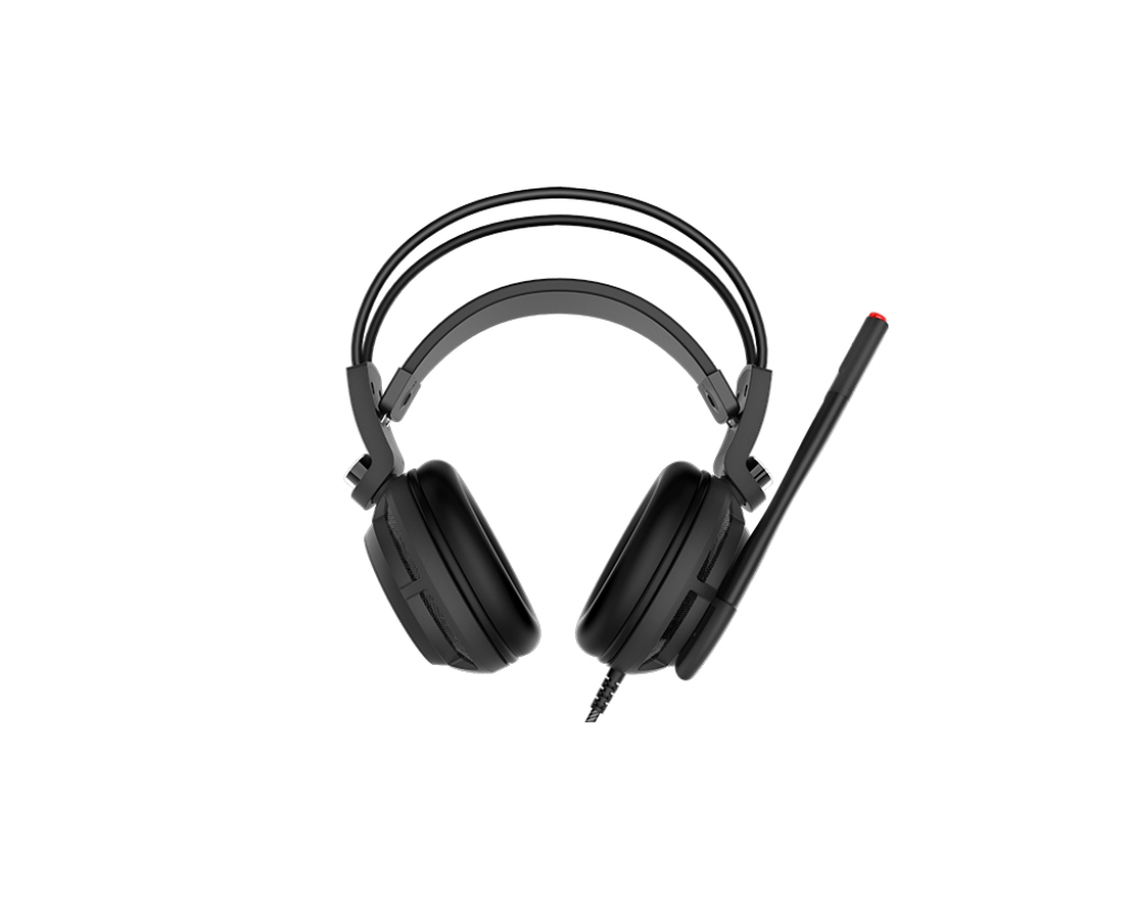 MSI DS502 7.1 Virtual Surround Sound Gaming Headset 'Black with Ambient Dragon Logo, Wired USB connector – image 6