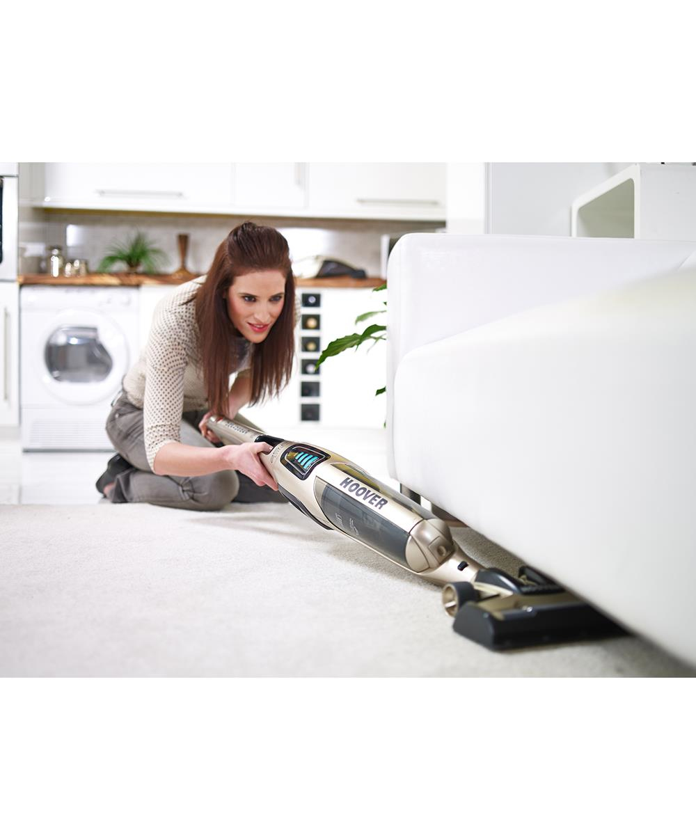 Hoover UNP252C001 stick vacuum/electric broom Bagless Black, Gold – image 7