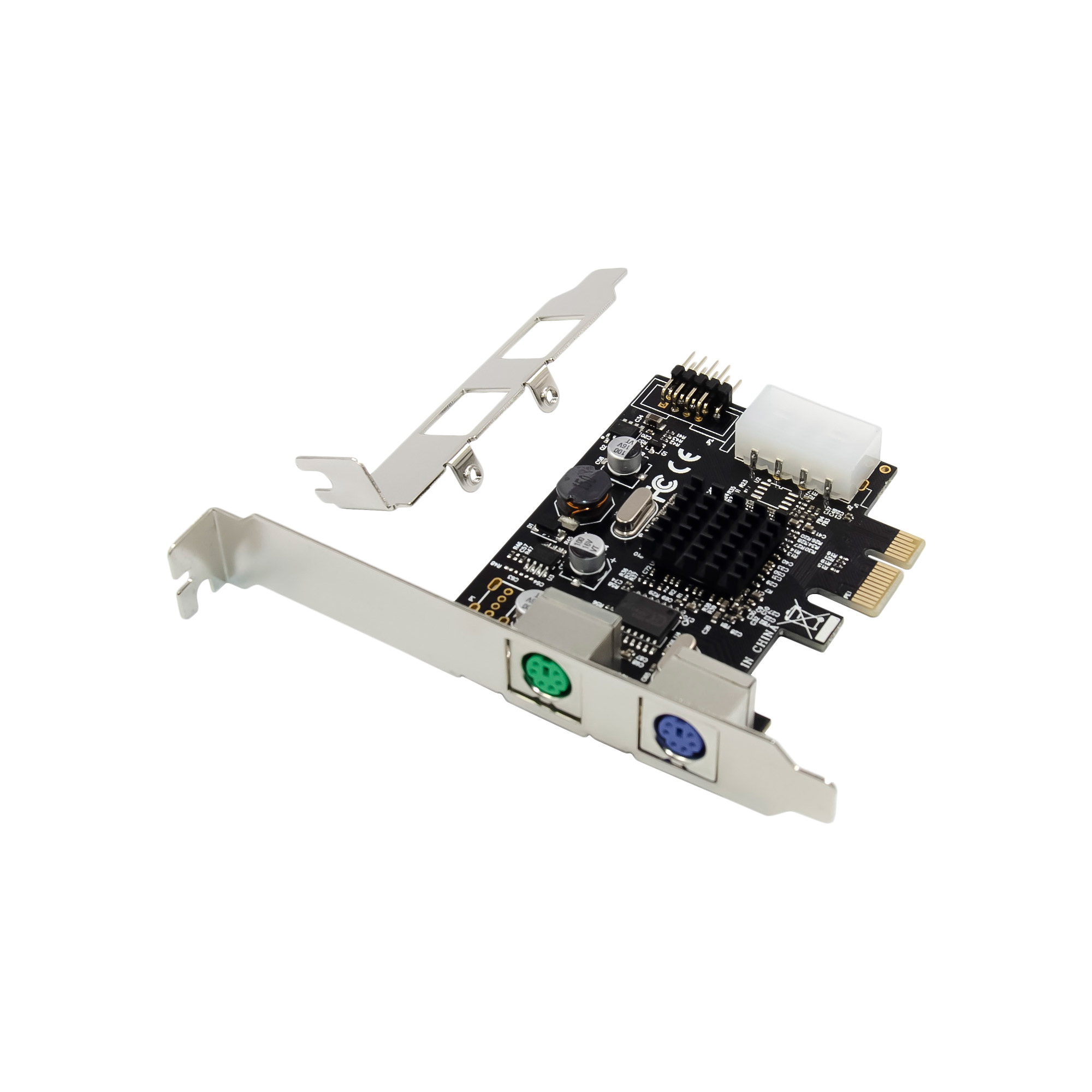 InLine Interface Card, 2x PS/2, USB header connector, PCIe (PCI-Express) – image 3