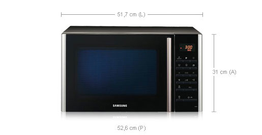 Samsung CE1070T-TS microwave Black Countertop – image 2