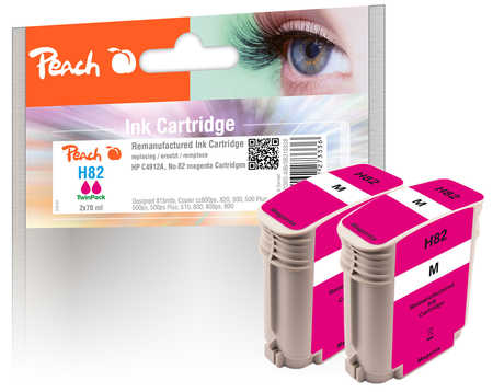 Peach PI300-499 ink cartridge 2 pc(s) Compatible Standard Yield Magenta
