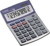 Canon LS-120L calculator Desktop Display Purple, Silver