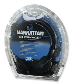 Manhattan 176705 headphones/headset Head-band Office/Call center Black – image 3