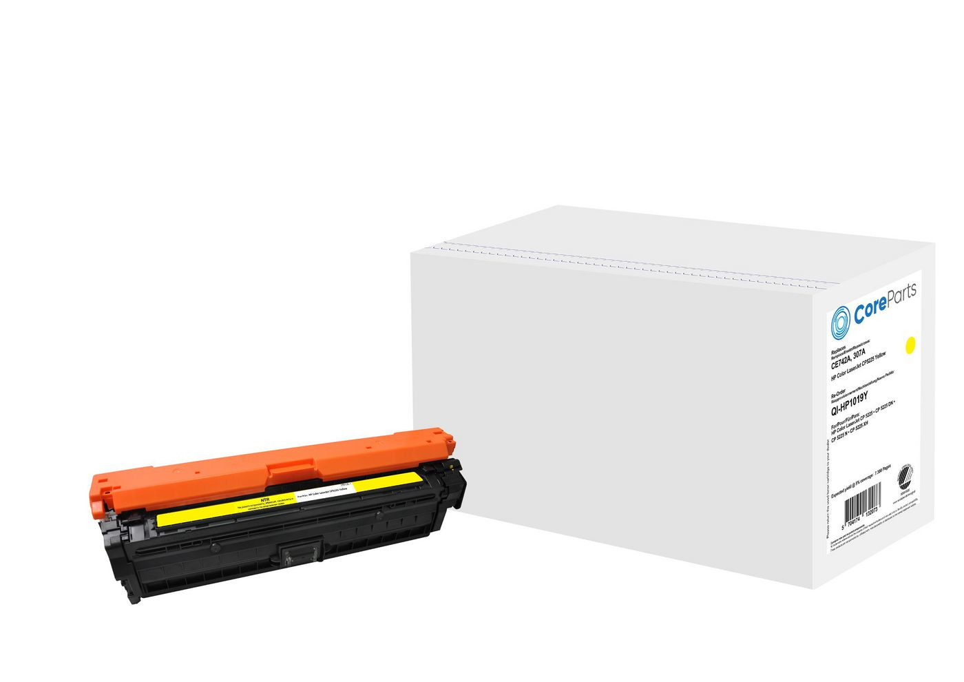 CoreParts QI-HP1019Y toner cartridge 1 pc(s) Original Yellow