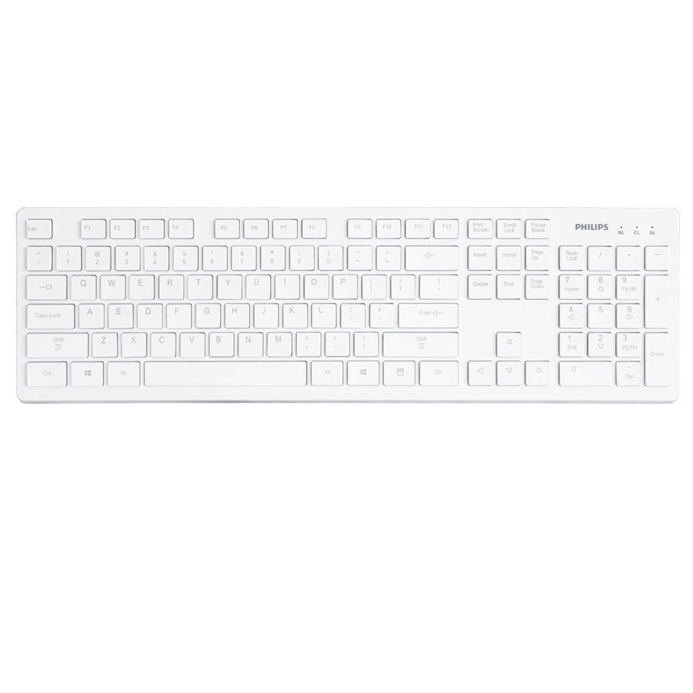 Philips SPK6402/93 keyboard Office RF Wireless QWERTY White – image 2