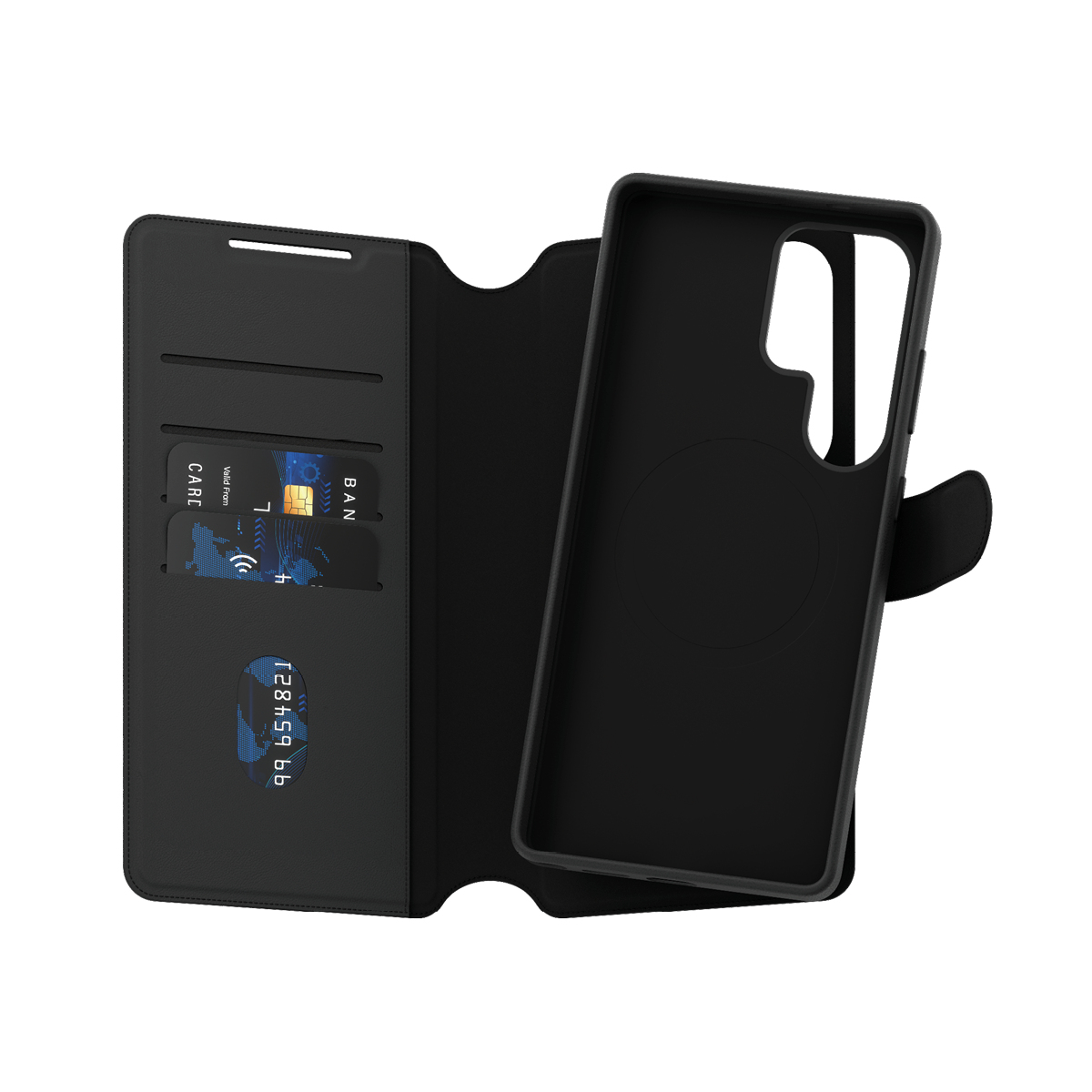 PanzerGlass Customized - CARE™ by PanzerGlass® Black Magnetic Wallet Case Samsung Galaxy S25 Ultra | Bulk