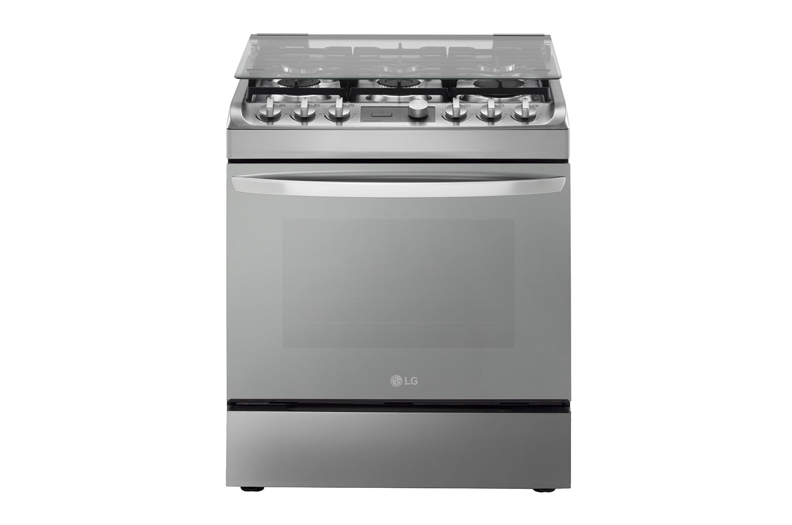 LG RSG314M cooker Freestanding cooker Gas Stainless steel – image 1