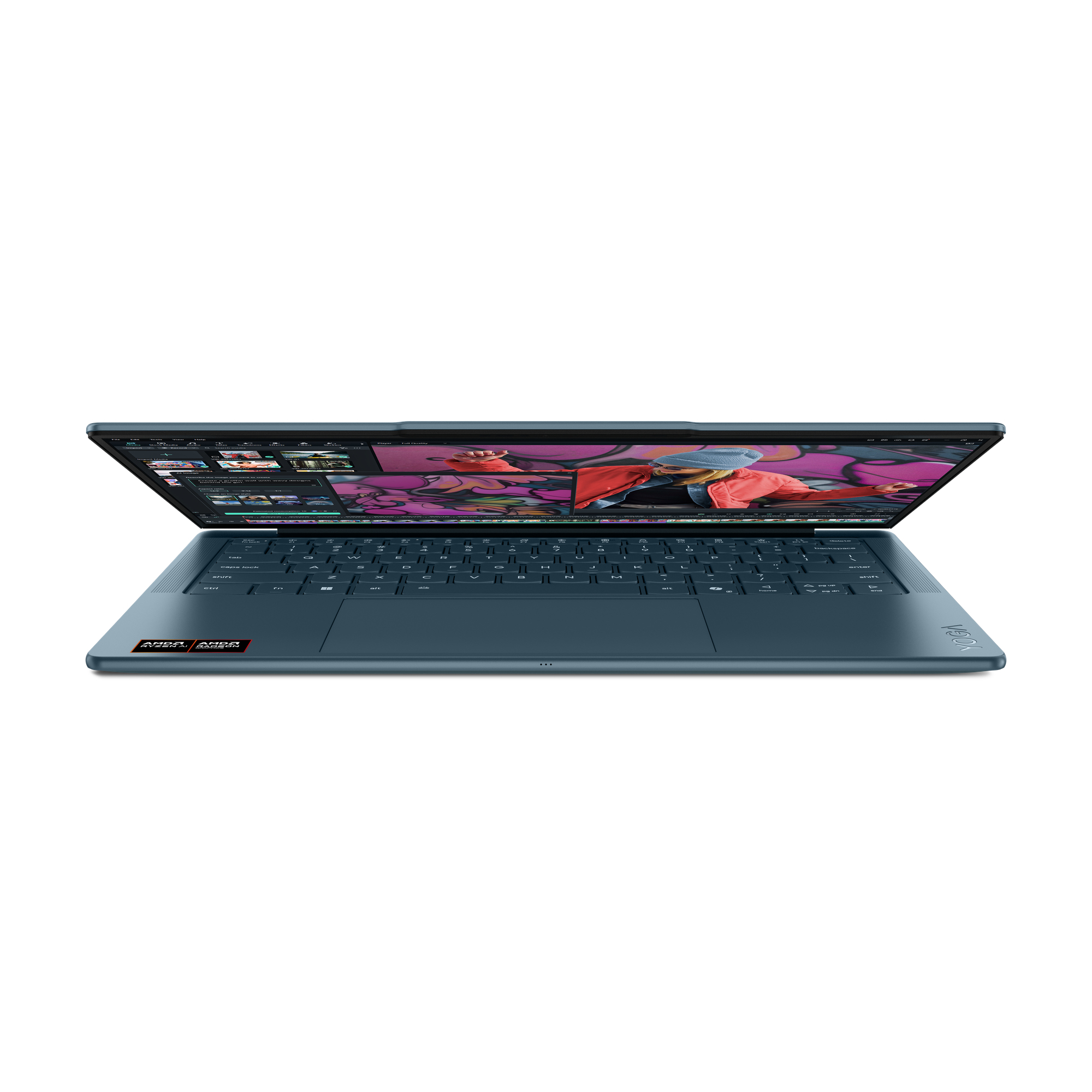 Portátil - Lenovo Yoga Slim 7 14AKP10 Copilot+ PC, 14" WUXGA OLED, AMD Ryzen™ AI 350, 50 TOPS, 32GB RAM, 1TB SSD, Radeon™ 860M, W11 Home, Azul - imagen 7