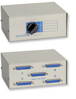 Manhattan DB25 4 Port Switch – image 1