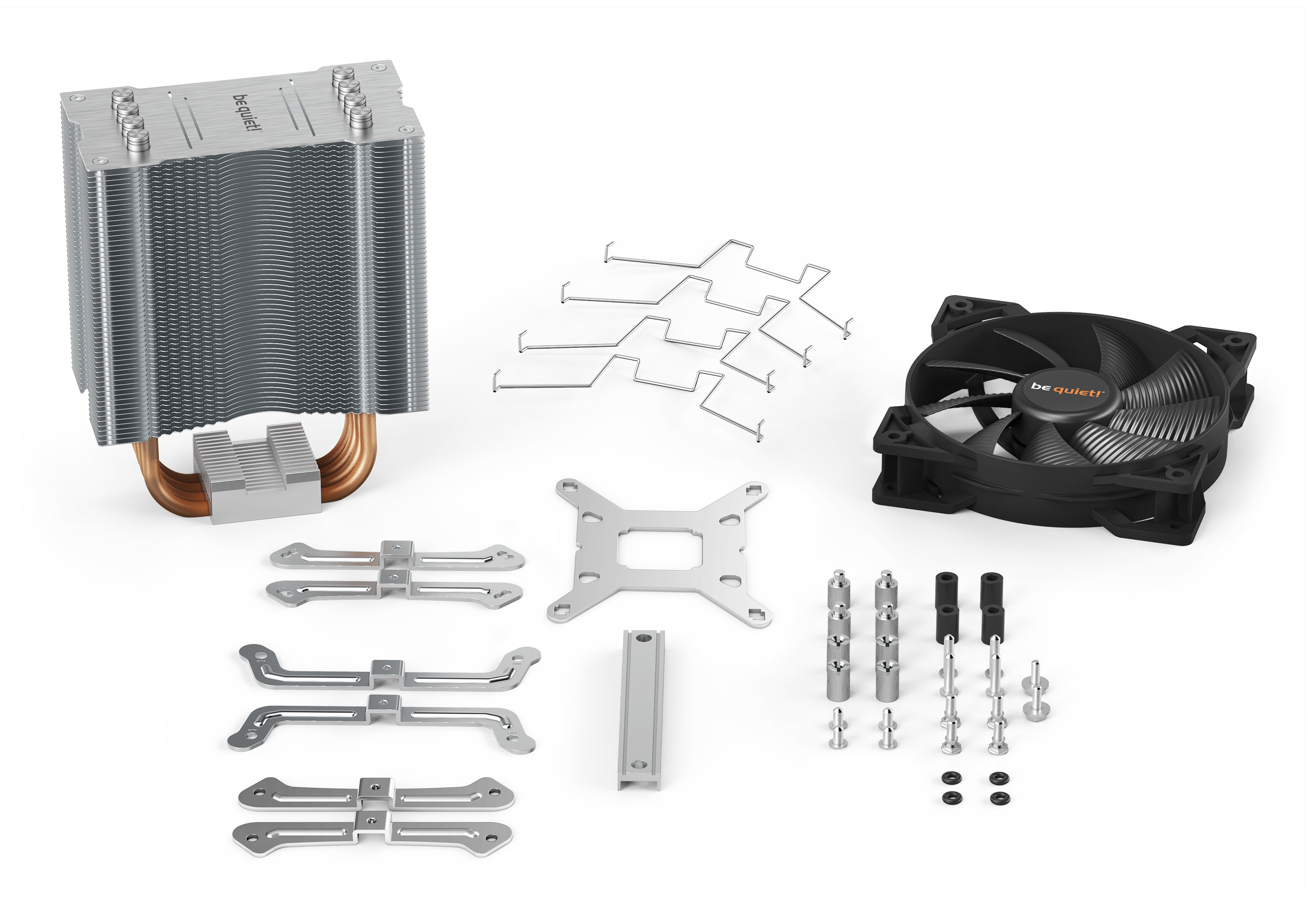 be quiet! Pure Rock 2 CPU Cooler, Single 120mm PWM Fan, For Intel Socket:1700/ 1200 / 2066 / 1150 / 1151 / 1155 / 2011(-3) square ILM; For AMD Socket: AM4 / AM3(+) 150W TDP, 155mm Height image 6