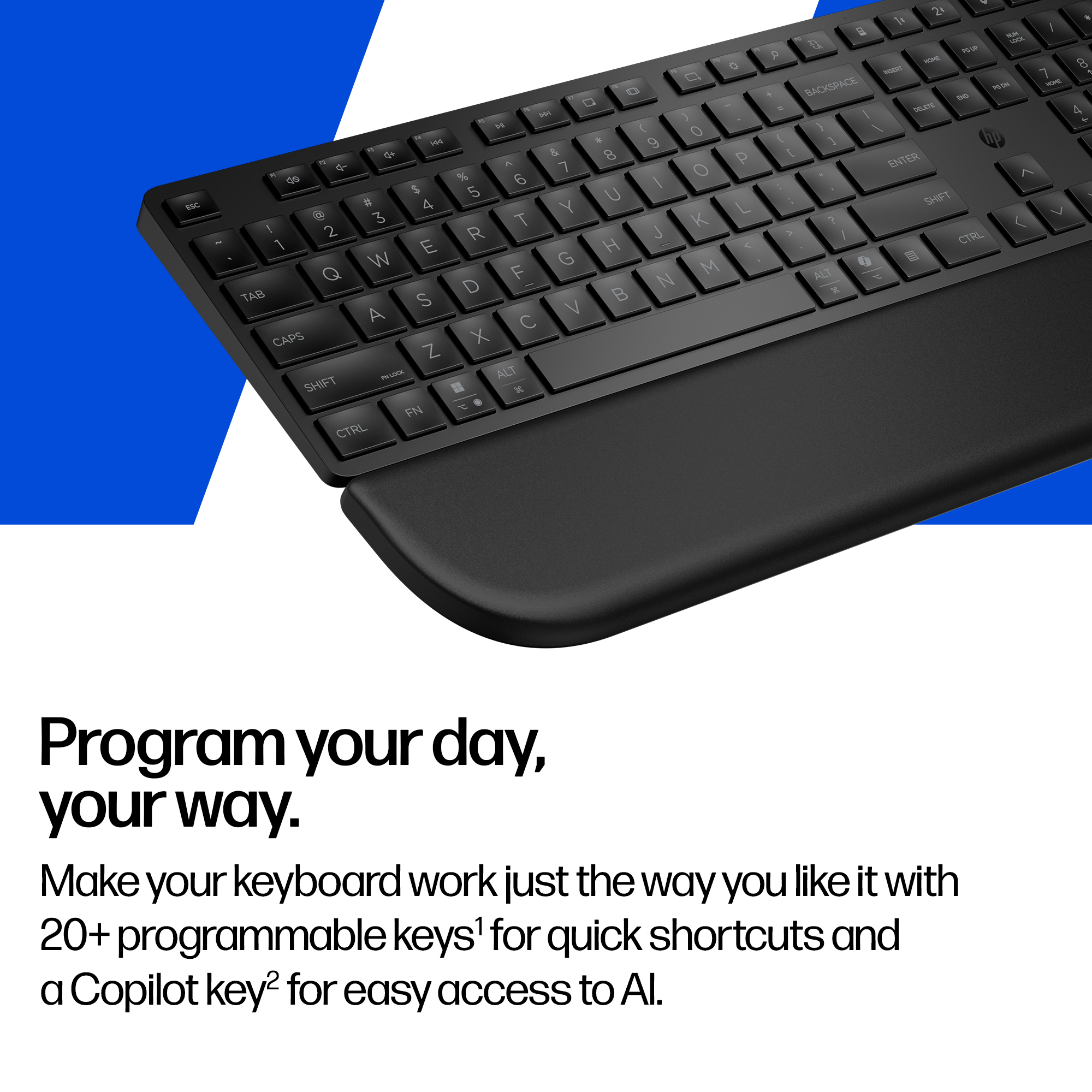 HP Multi-Device Dual-Mode Keyboard with Palm Rest 580K – image 7