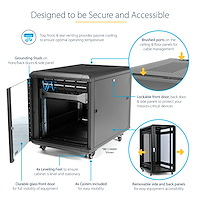 StarTech.com 15U Enterprise-Grade Flat Pack Server Rack Cabinet – image 3