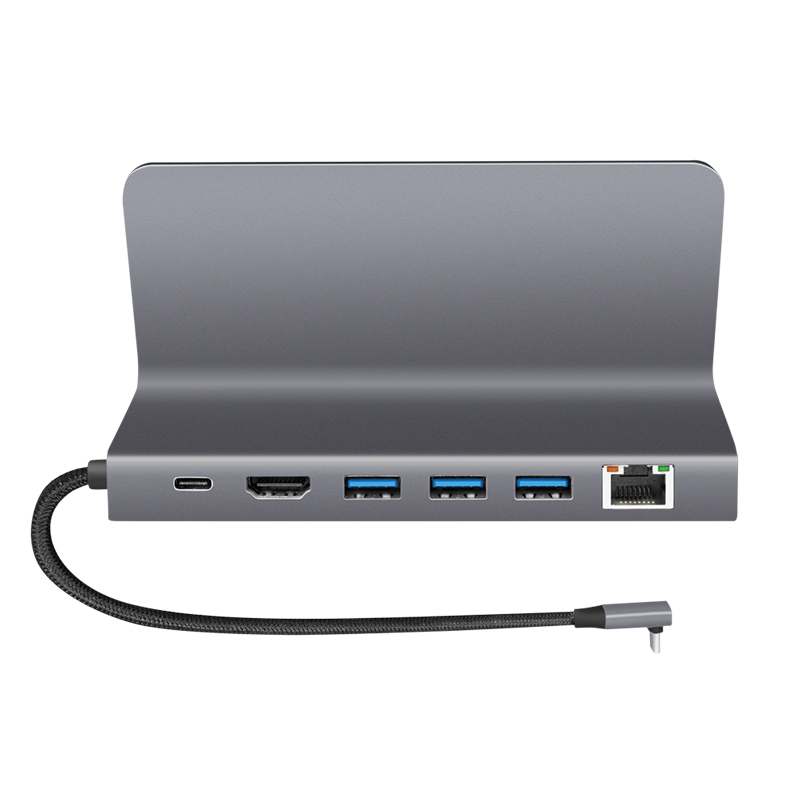 LogiLink UA0408 mobile device dock station Universal Black, Silver – image 3