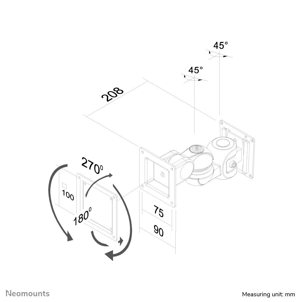 Neomounts tv wall mount – image 3