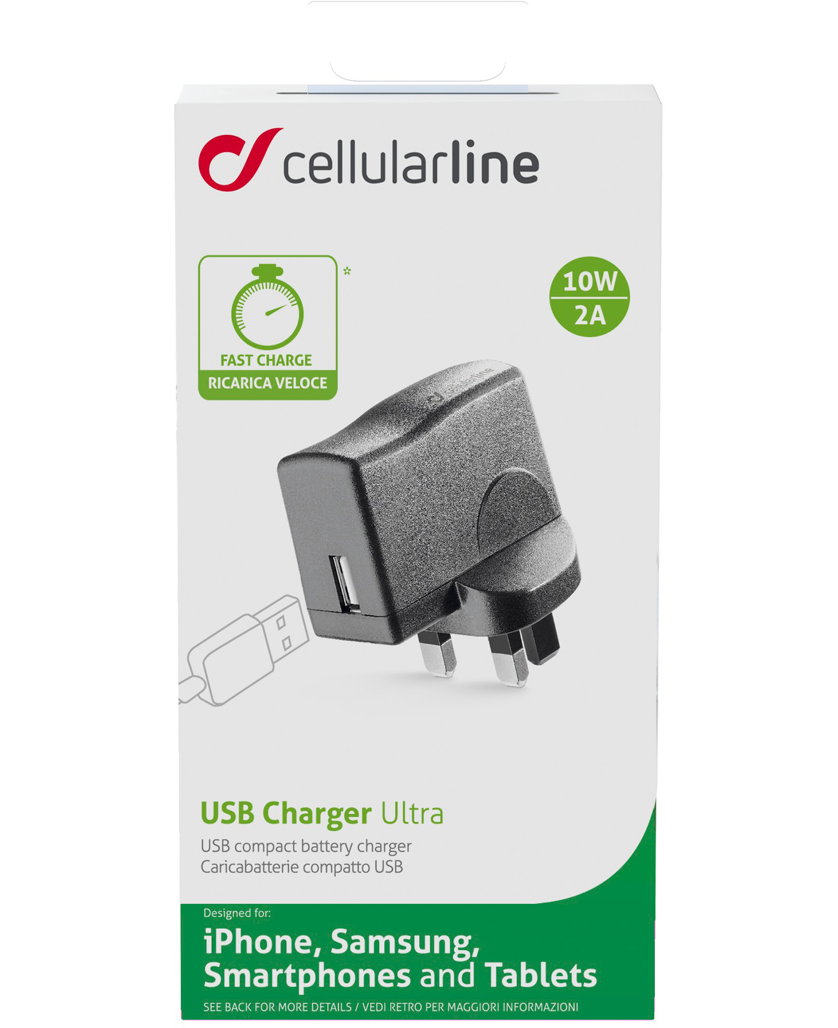Cellularline USB Charger - UK Plug – image 2