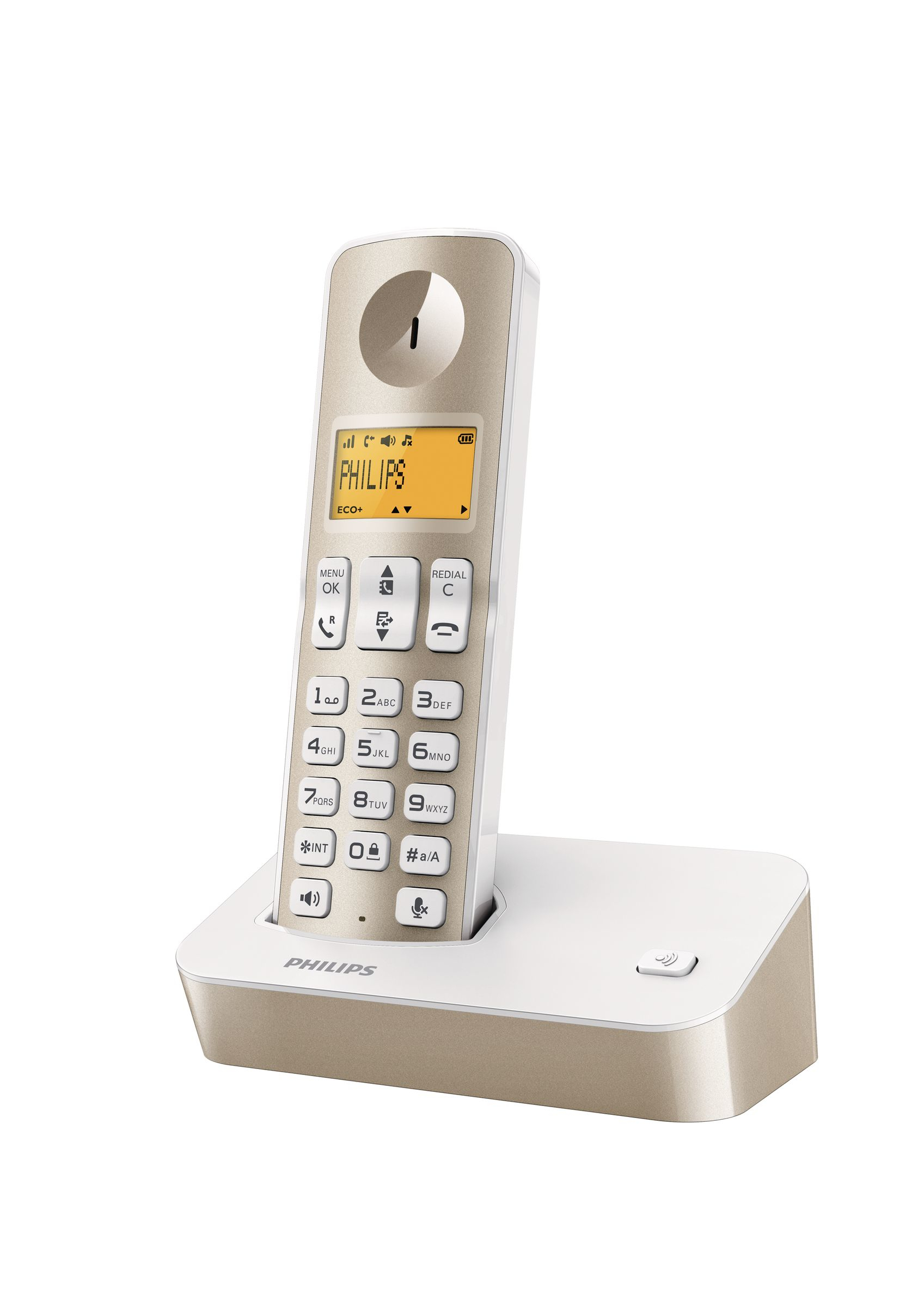 Philips D2001MMX/38 telephone DECT telephone Caller ID Champagne