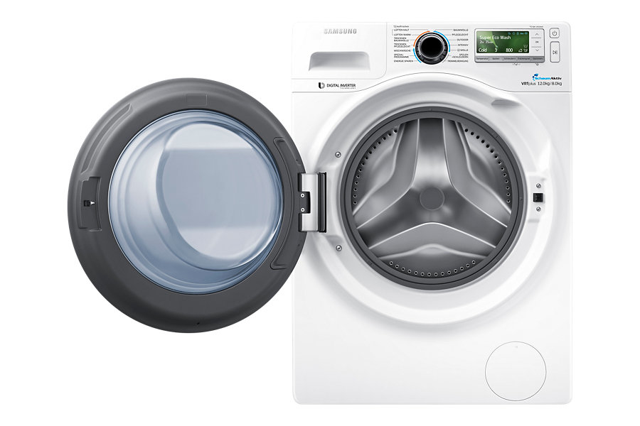 Samsung WD12J8400GW washer dryer Freestanding Front-load White – image 2