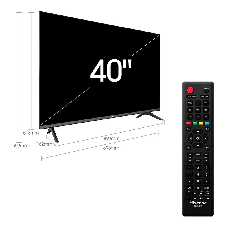 Hisense 40A5120F TV 100.6 cm (39.6") Full HD Black – image 6