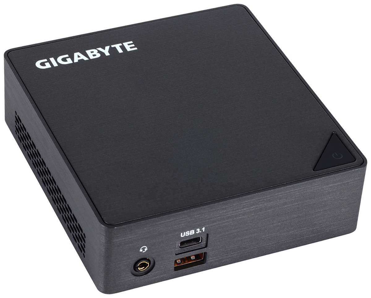GIGABYTE GB-BKi3A-7100 (rev. 1.0) 0.46L sized PC Black i3-7100U BGA 1356 2.4 GHz image 1
