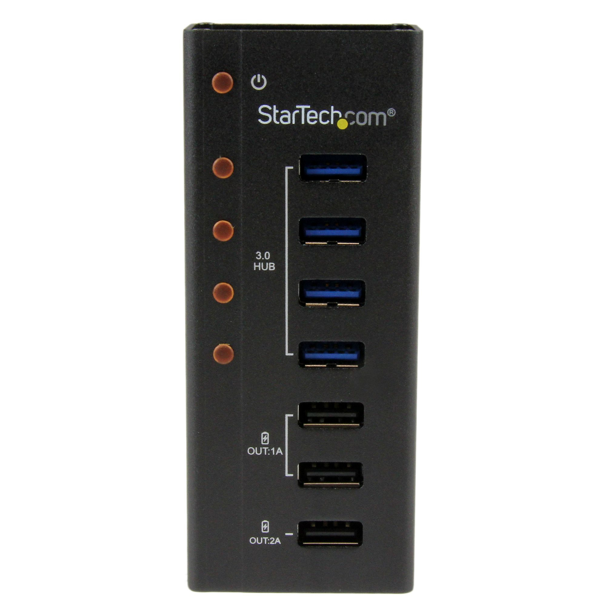 StarTech.com 4 Port USB 3.0 Hub (5Gbps) plus 3 Dedicated USB Charging Ports (2 x 1A & – image 2