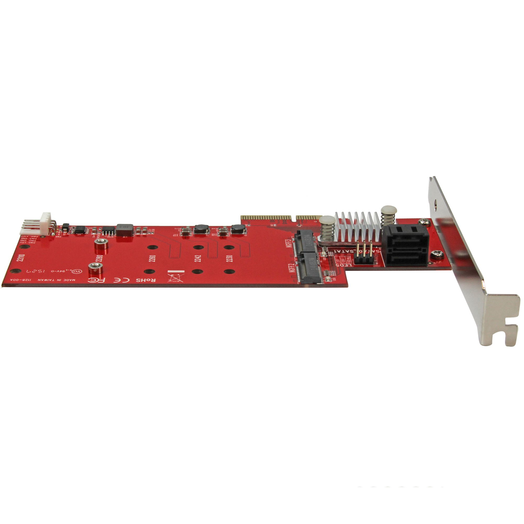 StarTech.com 2x M.2 NGFF SSD RAID Controller Card plus 2x SATA III Ports - PCIe – image 5