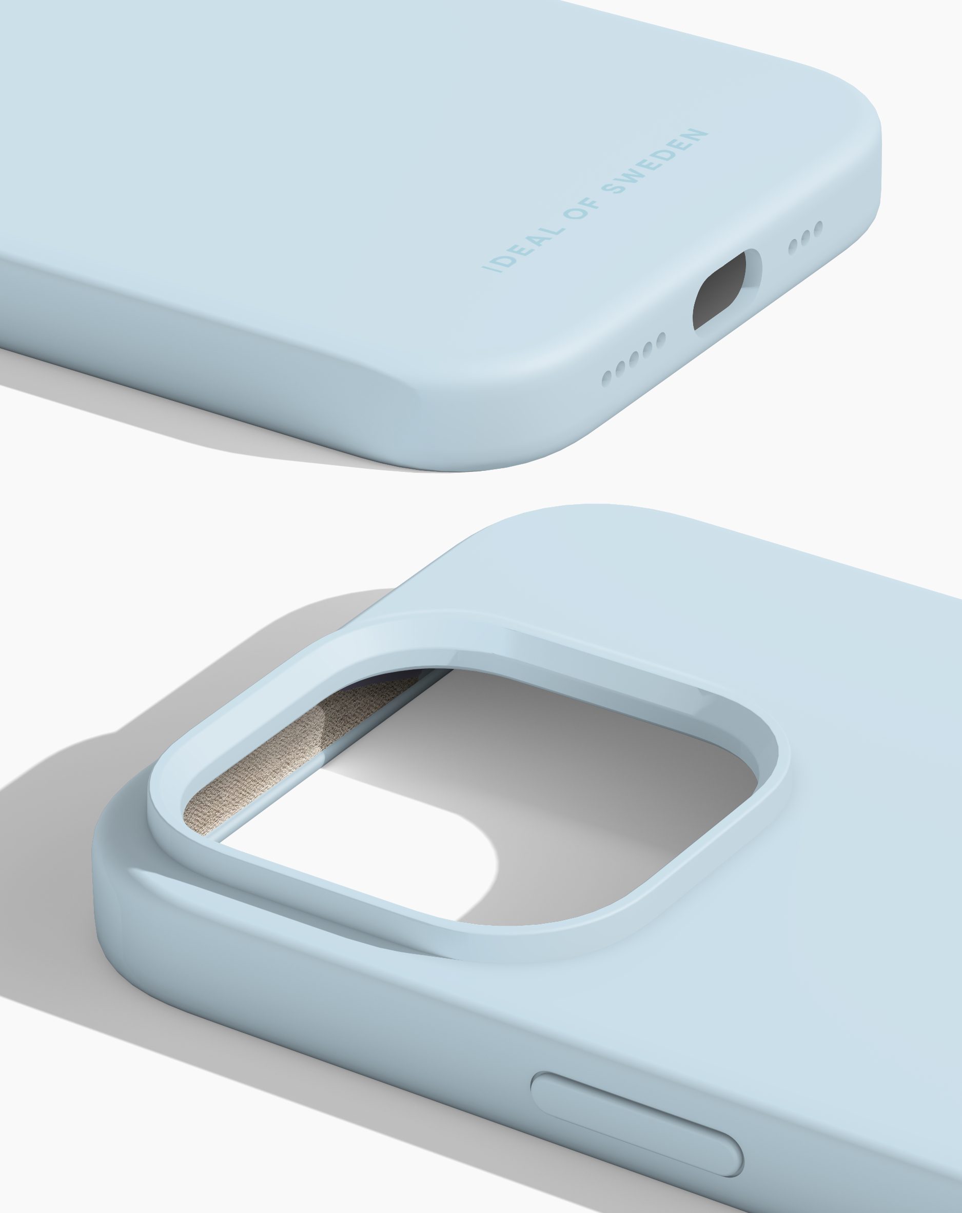 iDeal of Sweden Silicone Case iPhone 14 Pro Light Blue – image 2