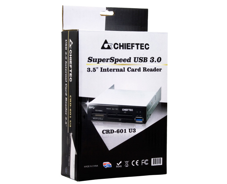 Chieftec CRD-601-U3 card reader USB 3.2 Gen 1 (3.1 Gen 1) Internal Black – image 3