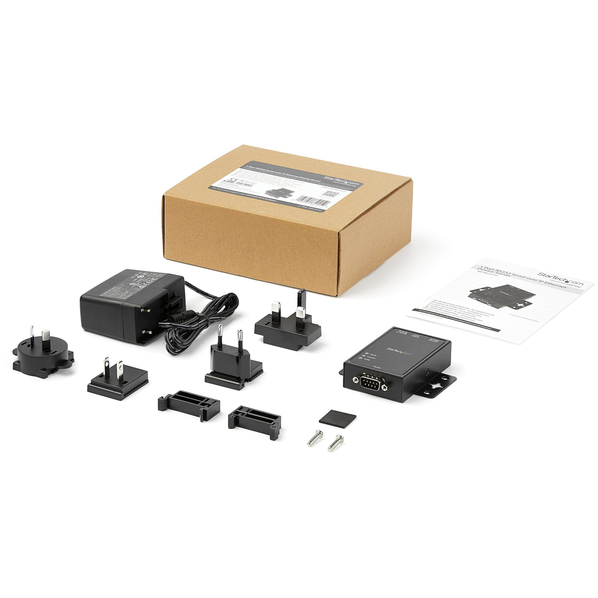 StarTech.com 1-Port Serial-to-IP Ethernet Device Server - RS232 - DIN Rail and Surface Mountable - Aluminum – image 5