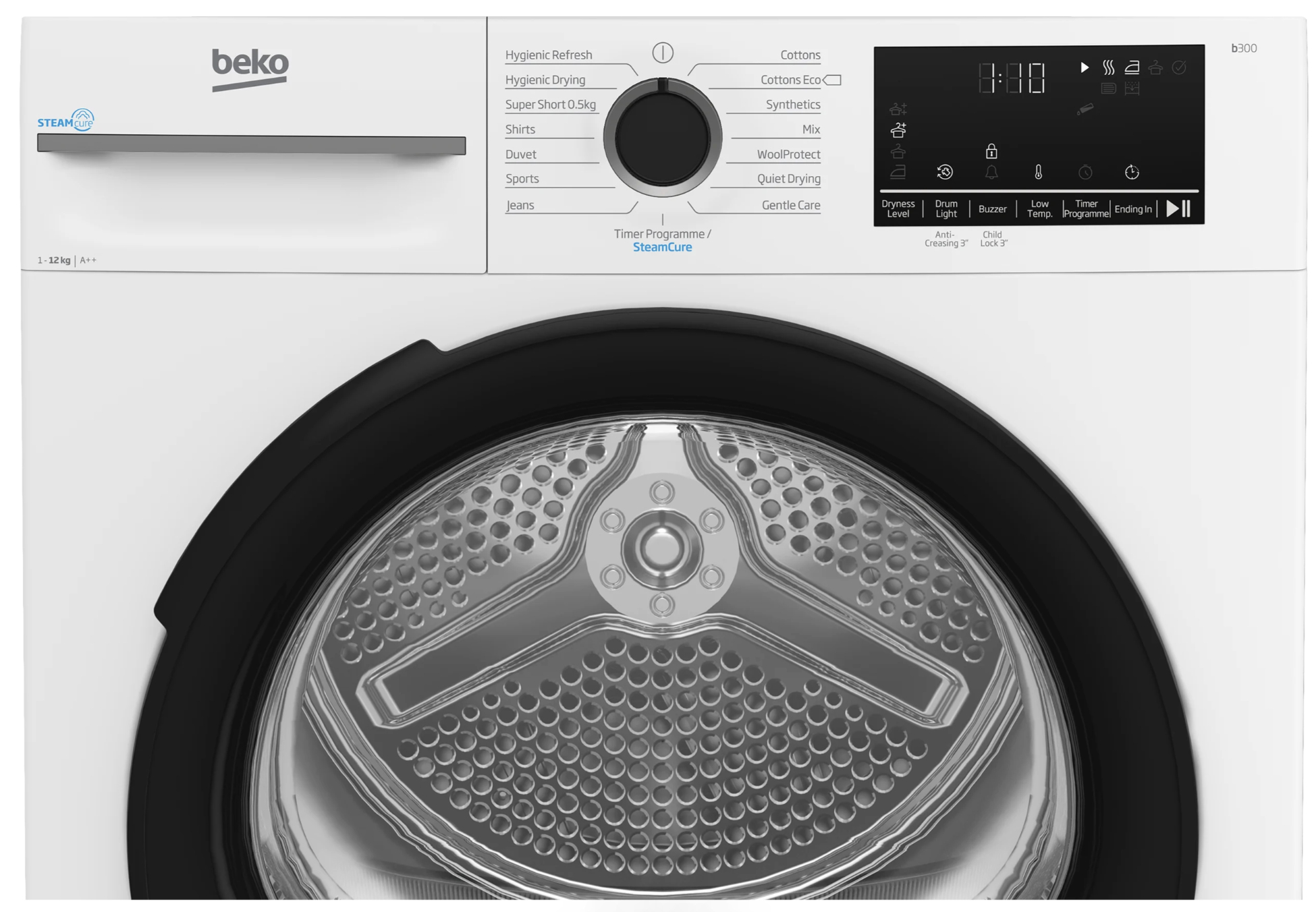 Beko BM3T31233NW 12kg Heat Pump Tumble Dryer with SteamCure Technology – image 4