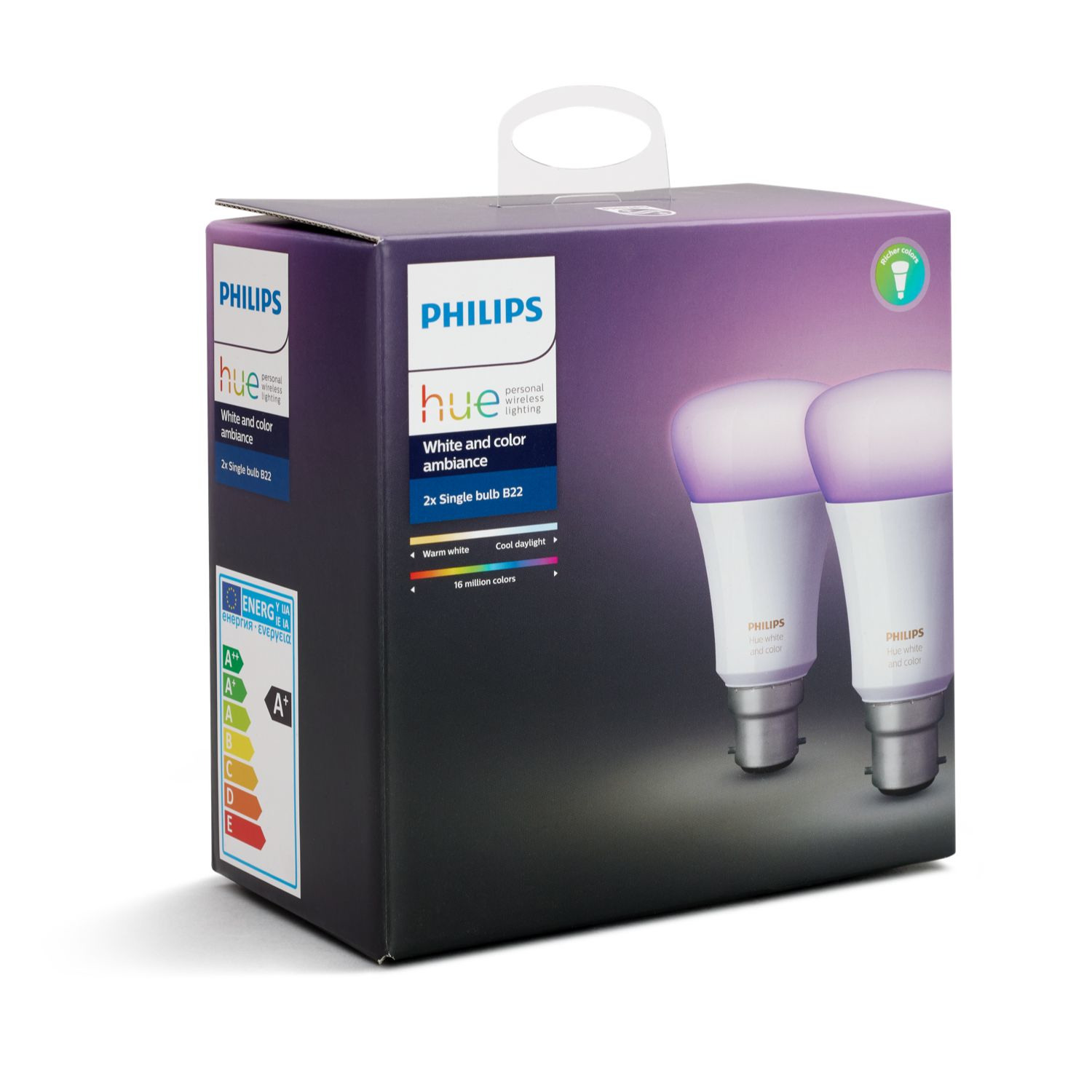 Philips by Signify Philips Hue White and colour ambience Dual Pack B22 – image 3