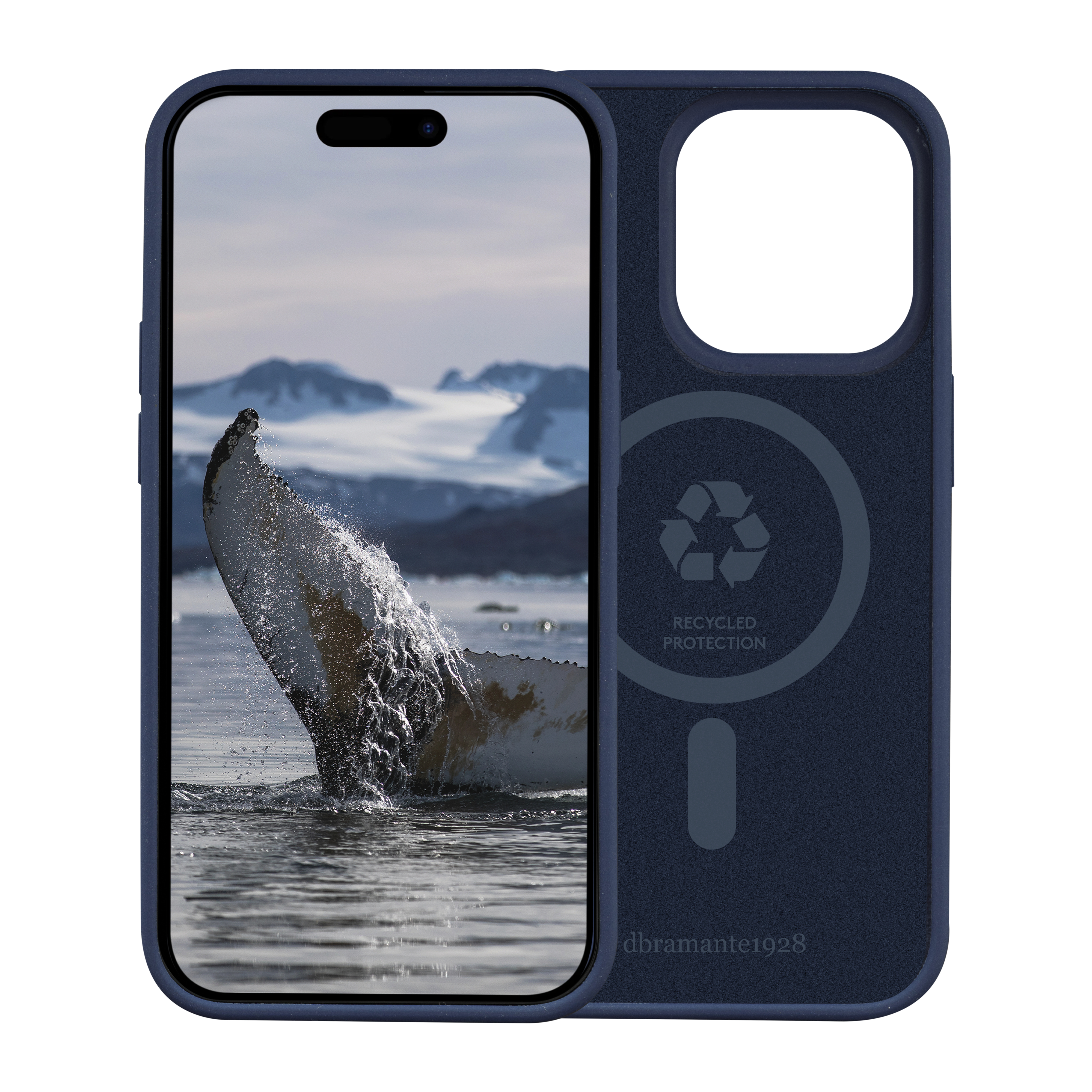 dbramante1928 Monaco - Back cover for mobile phone - MagSafe compatibility - plastic, silicone - pacific blue - for Apple iPhone 15 Pro Max