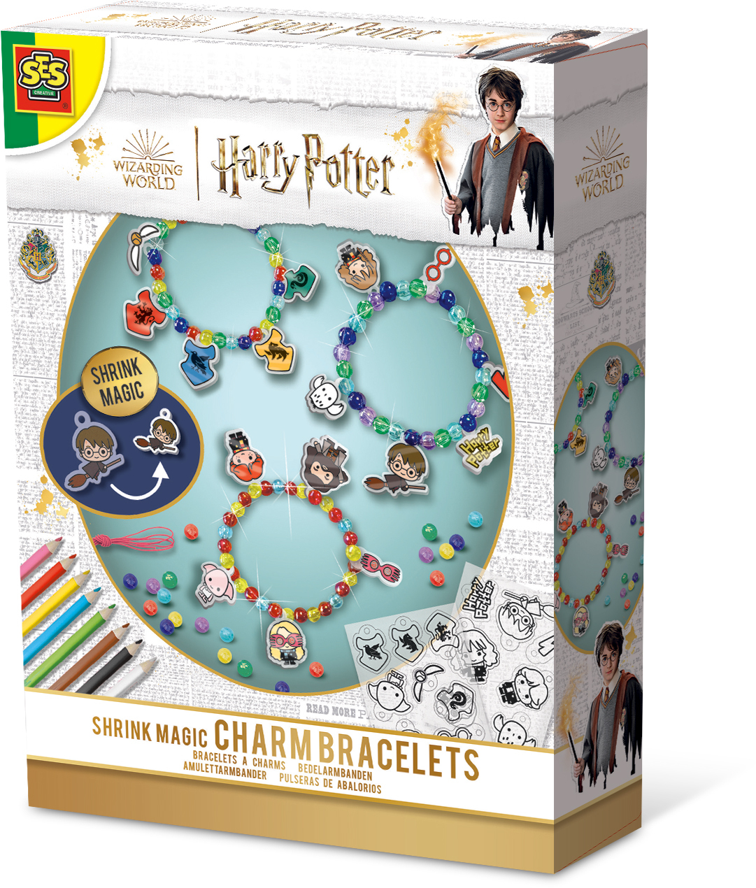 SES Creative Harry Potter Shrink Foil Magic Charm Bracelets Kit