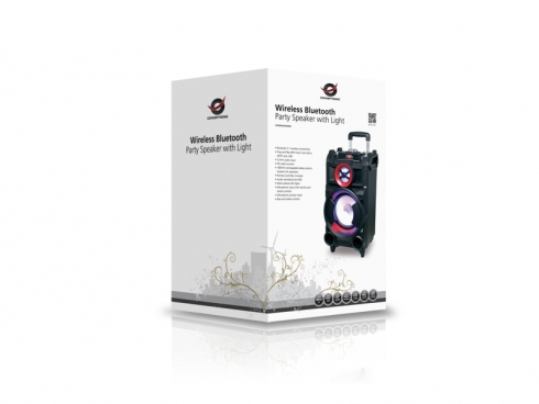 Conceptronic CSPKBTBASSCROWD portable/party speaker Black – image 2