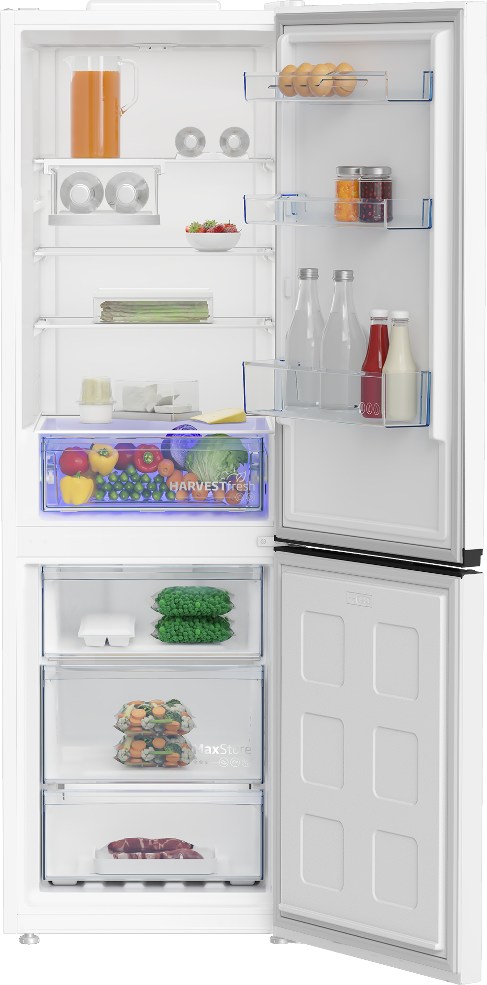 Beko CFG4686VW Freestanding Frost Free Fridge Freezer with HarvestFreshTM – image 3