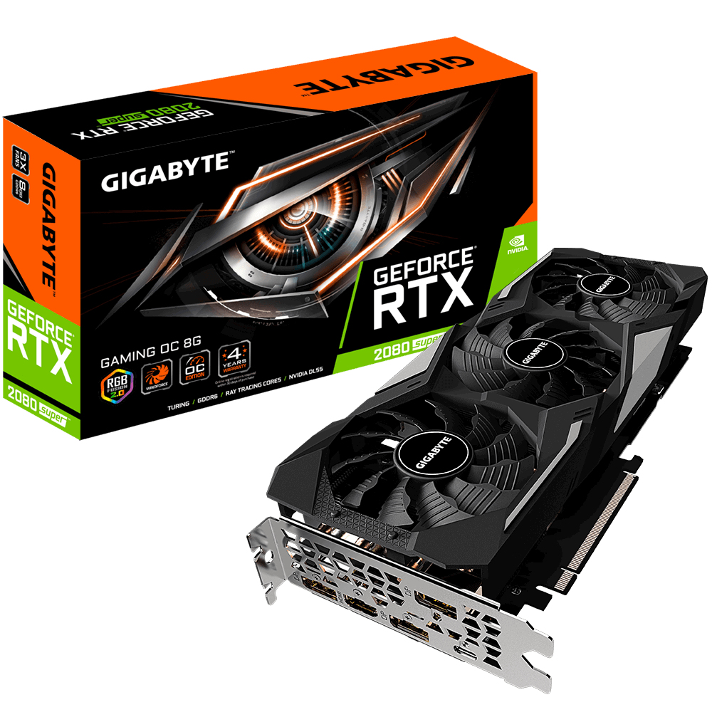 GIGABYTE GVN208SGO-00-G2 graphics card NVIDIA GeForce RTX 2080 SUPER
