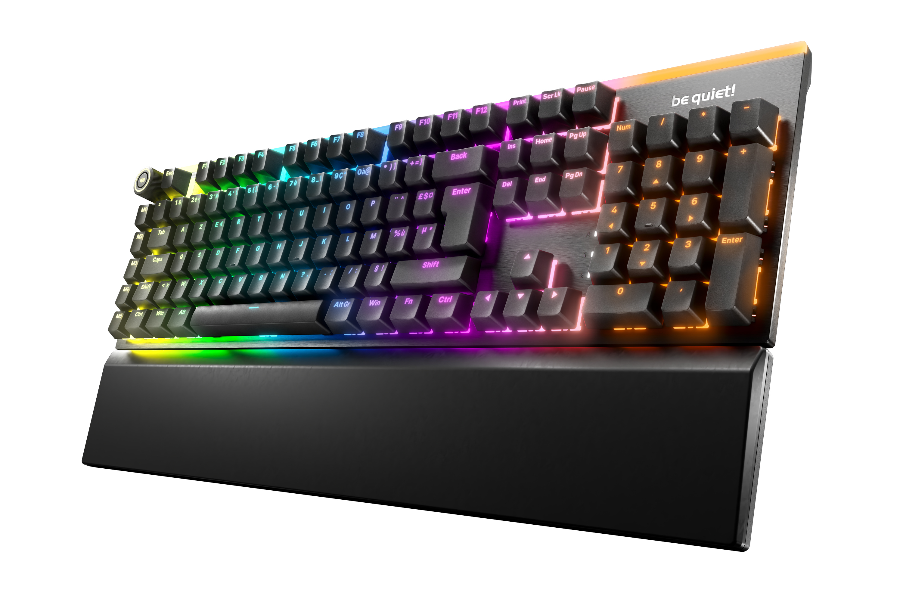 be quiet! Light Mount Silent Tactile FR ISO keyboard Gaming USB AZERTY French Black