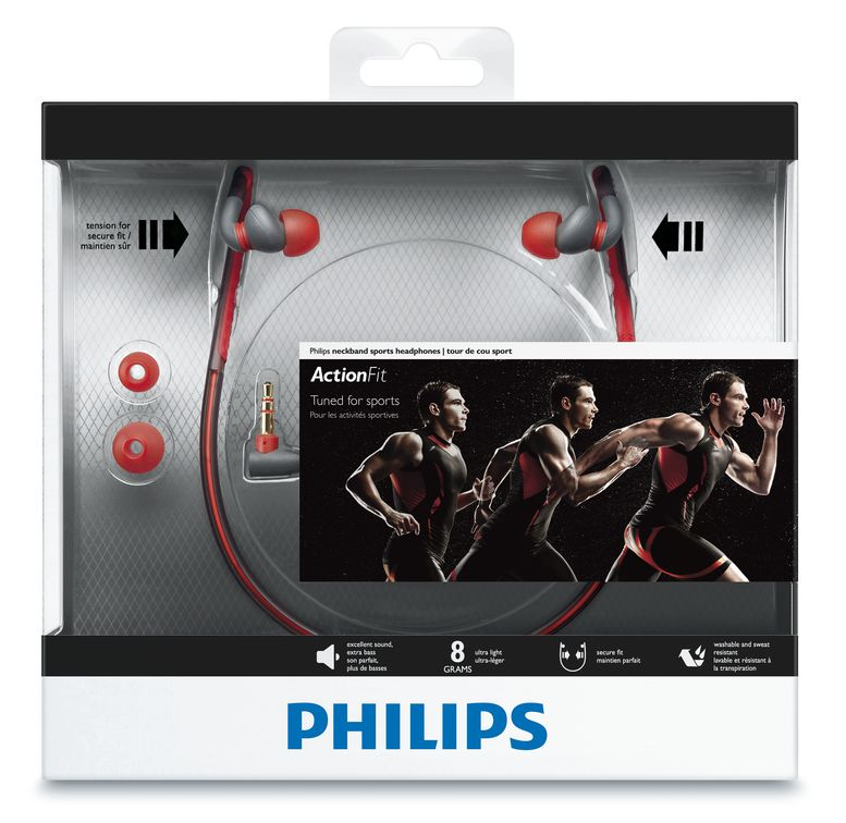 Philips SHQ4200/28 headphones/headset Wired Neck-band Sports Grey, Orange – image 2