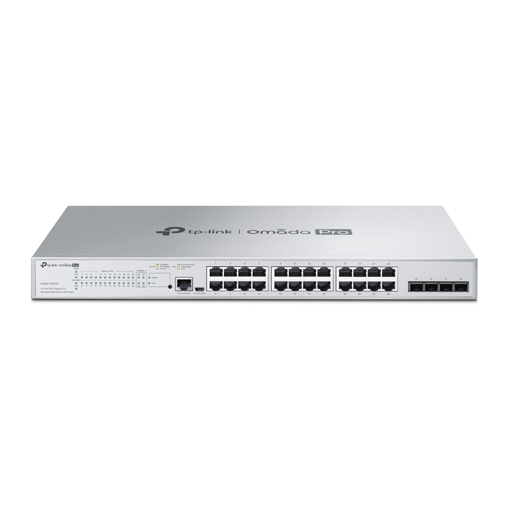 OMADA PRO 24-PORT 1G POE SWITCH 24X1G POE+ 4X1G SFP 250W POWER