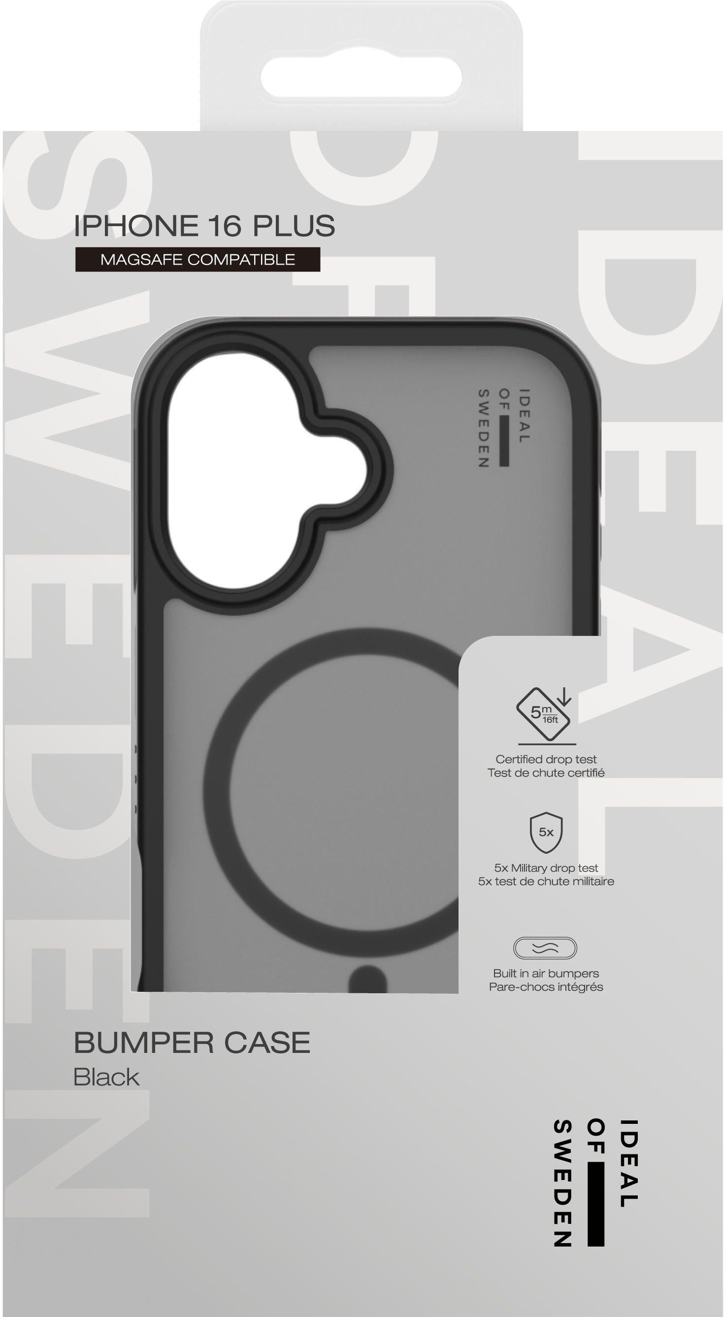 iDeal of Sweden Ideal Bumper Case MagSafe iPhone 16 Plus Black – image 4