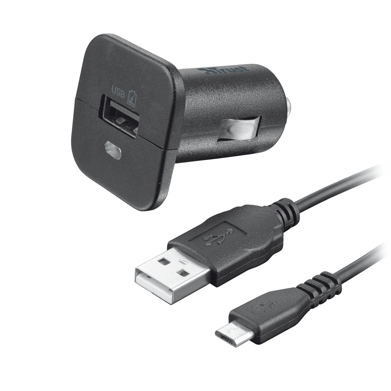 Trust Car Charger with Micro USB cable